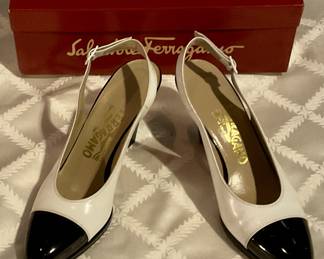 Salvador Ferragamo heels 8.5