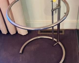 MCM Chrome Glasstop Table