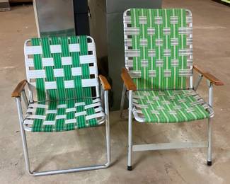 Vintage Aluminum Folding Chairs