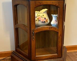 Lighted curio/side table...