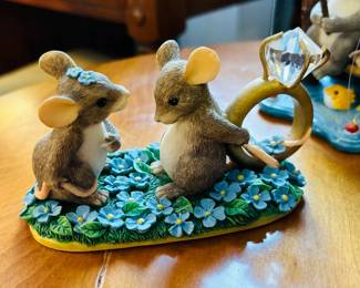 A selection of more than 85 "Charming Tails" figures...