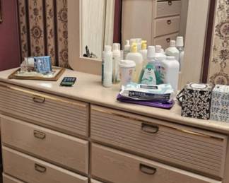 dresser with mirror has matching chest of drawers & night stand ( no matching head board)