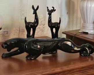 1950s MCM Black Panther, Buck & Doe set