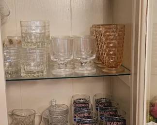 Milk Glass/ hobnail/ depression glass Cream & Sugars Pitchers/