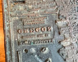 Rand McNally Oregon Printing Plate