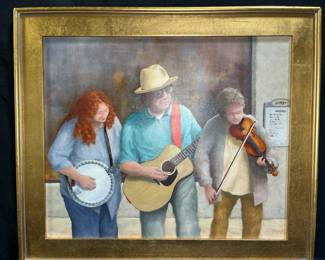 "Sheet Music" Oil on Canvas by Jean Hough Studio