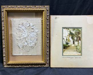 1985 C.W. Anderson Photo & Framed Vintage Lace