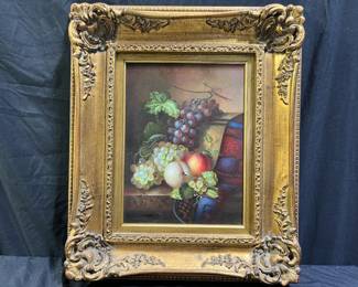 Signed & Framed Z. Macnab Oil on Board Still Life