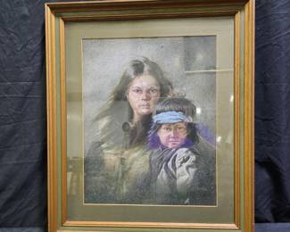 Framed Brother & Sister by Gregory Perillo Print