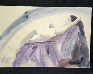Eternal Woman Watercolor by Loralee Scherer