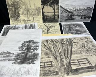 10 Pencil & Charcoal Drawings