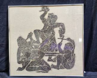 VTG Rice Paper Thai Buddhist Temple Rubbing