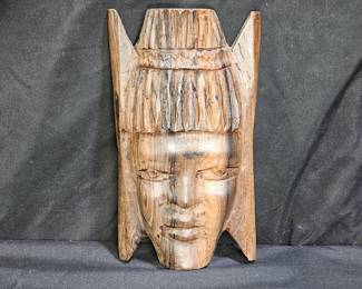 Hand Carved Ebony Tribal Mask