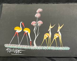 Original A. Lubyart 1980 Acrylic Painting