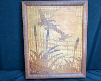 Multiple Wood Inlaid Picture