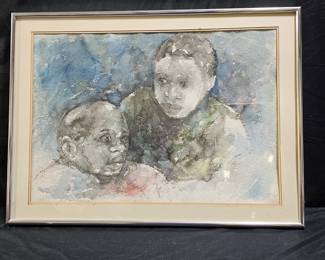 Signed & Framed Watercolor