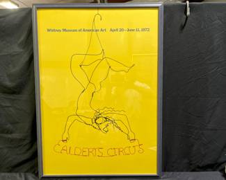 1972 Whitney Museum Calders Circus Poster