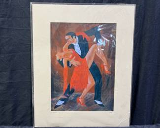 Loraine Skala Matted Print of Dancers 2/50