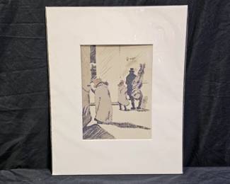 Matted Henri De Toulouse-Lautrec Circus Art Litho