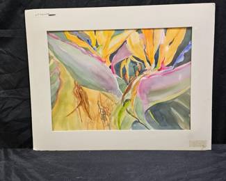 Bird of Paradise Watercolor by K.J. Edwards
