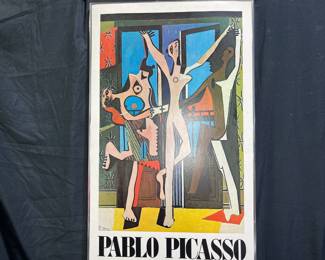 1980 Print Pablo Picasso Las Tres Ballerinas
