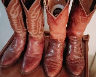 Men's Vintage Justin Lizard & Caiman Boots 