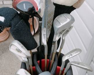 Golf Clubs in Calloway Bag