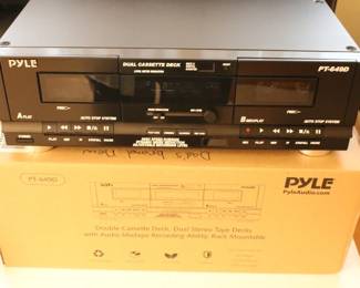 NIB Pyle Dual Cassette Recorder/Player