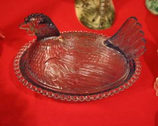 Blue Chicken on Nest 