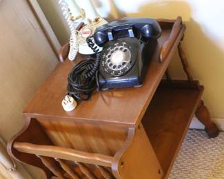 Vintage Magazine/Telephone Table
Vintage Telephones