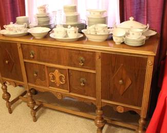 Antique Solid Wood Buffet