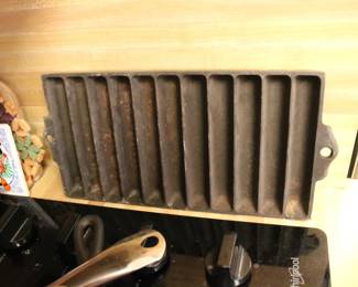 Antique Cast Iron Cornbread Stick Pans