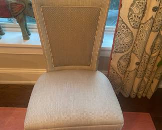 Hickory Chair Flair Side dining chairs in Custom Elizabeth Eakins fabric x 6. $2400