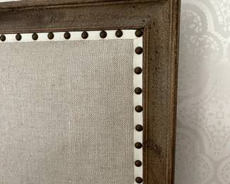 Restoration Hardware Maison Bed (Full) Sand Belgian Linen with Antiqued Grey Oak finish. Photo 2