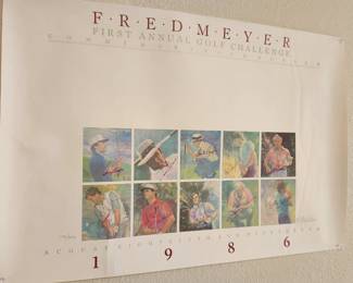 Post of golf pros...signed by the Artist.