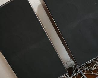 Vintage Danish Beovox S75 Bang and Olufsen Speakers.