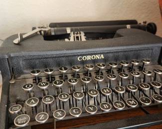 Circa 1940's Corona Typewriter.