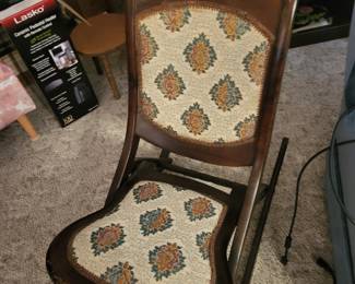 Antique folding rocker