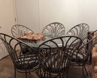 Arthur Umanoff Table w/6 chairs for Shaver-Howard