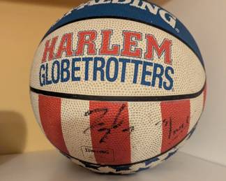 Signed Harlem Globetrotters Ball