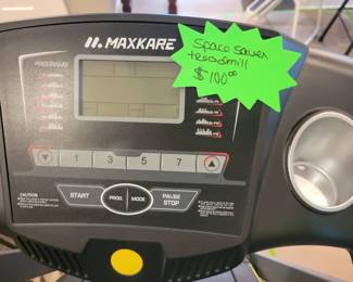 MAXKARE SPACESAVER TREADMILL $100