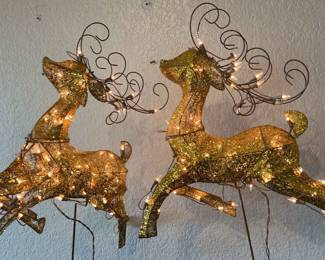 Vintage Light Up Reindeer