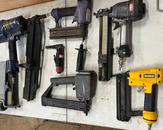 Assorted Pneumatic Nailers And More