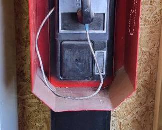 Vintage Payphone On Stand