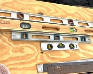 Lot Of Spirit Levels And T Squares