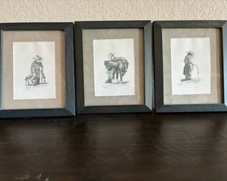 Signed Prints Of A Little Cowboy