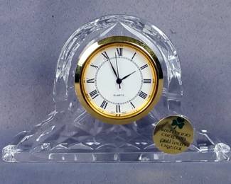 Tyrone Crystal Irish Hand Crafted Full Lead Crystal Clock, 2.5" x 3.75"