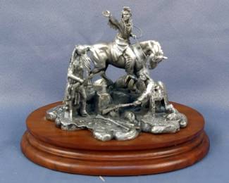 Chilmark "Chief Joseph" Special Registered Edition Fine Pewter Sculpture By Polland, No. 1947, 5.5" x 7", In Original Box