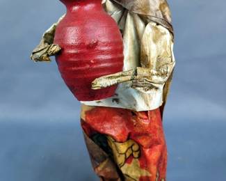Hand Crafted Mexican Folk Art Paper Mache Sculptures, Qty 3, Sizes Ranging From 14.5"-11.5"