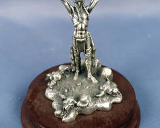 Chilmark "Buffalo Spirit" Fine Pewter Sculpture By Polland, No. 206/2500, 4.5", In Original Box